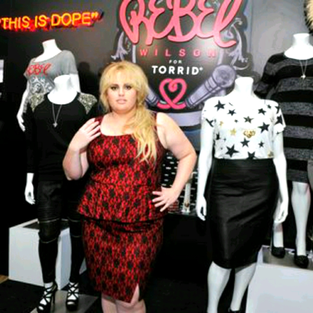 REBEL WILSON FOR TORRID LACE PEPLUM DRESS